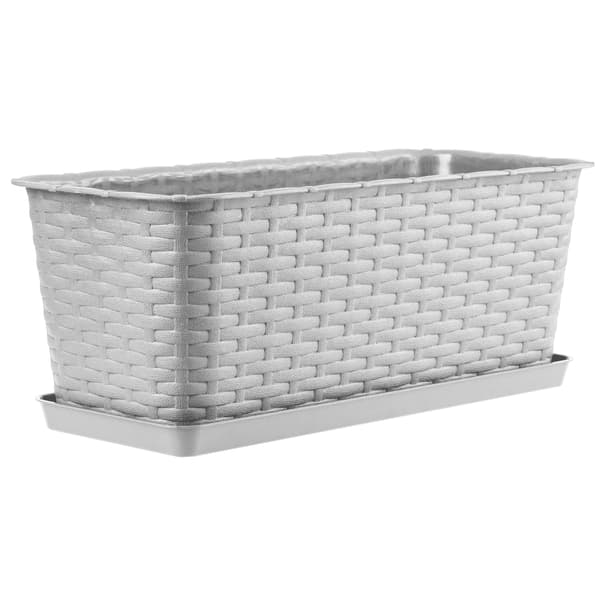 KADAX Balkonkasse Urtepotte Urtepotte med Stativ til Blomster Balustrade 40 cm