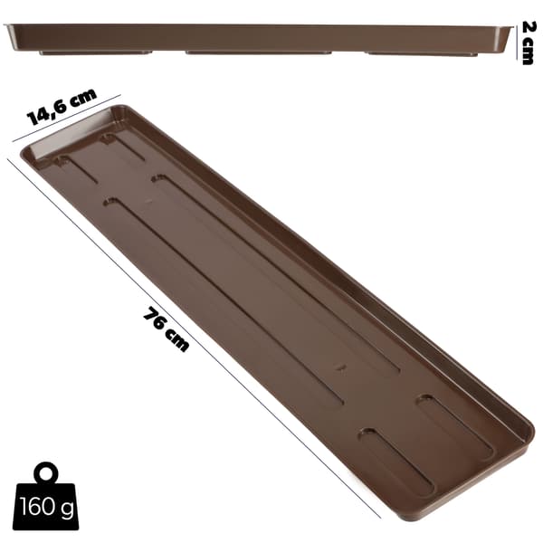 KADAX Urtepottestativ 80cm Balkonkasse Plastbakke