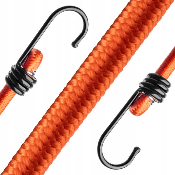 KADAX Elastisk gummireb med metalkrog 71 cm til fastgørelse af bagagepresenninger