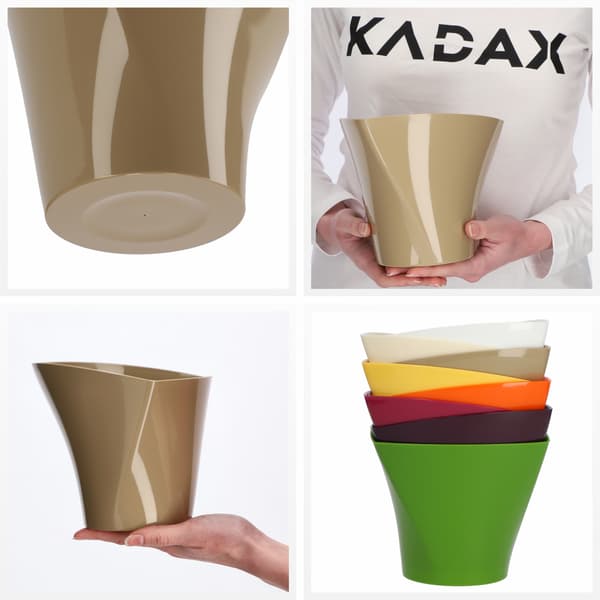 KADAX Urtepotteskjuler 17 cm Til Blomster Asymmetrisk Beige Til Stuen