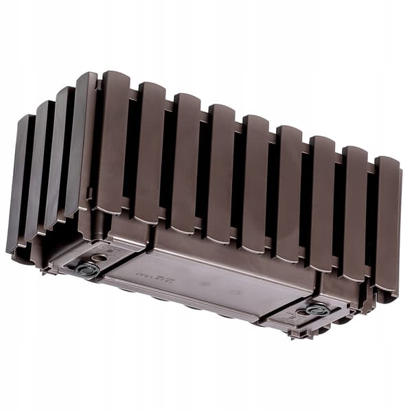 KADAX Balkonkasse Urtepotte 38x18x16,5 cm Brun Balkon
