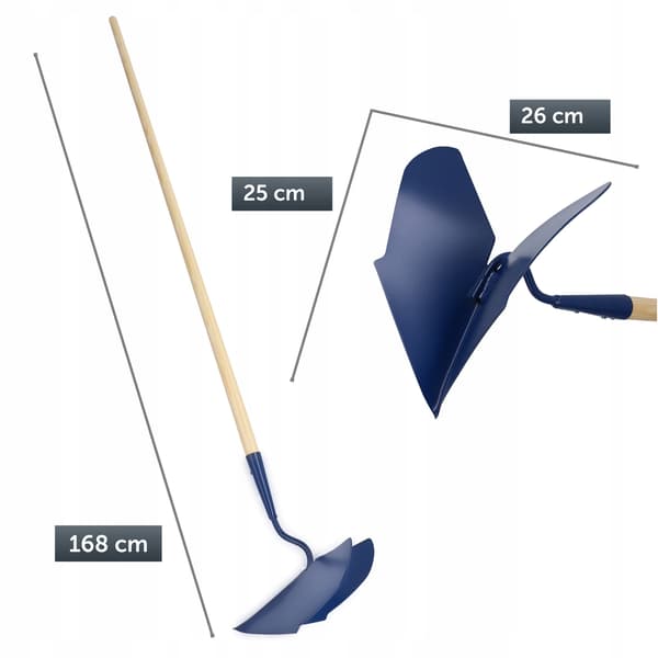 KADAX Potatisrivare Manuell Trädgårdsplog Stor Räfflad Plog 170 cm