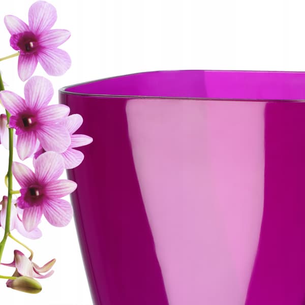 KADAX Urtepotteskjuler til Orkideer, Plastikplanter, Lilla, 9 cm