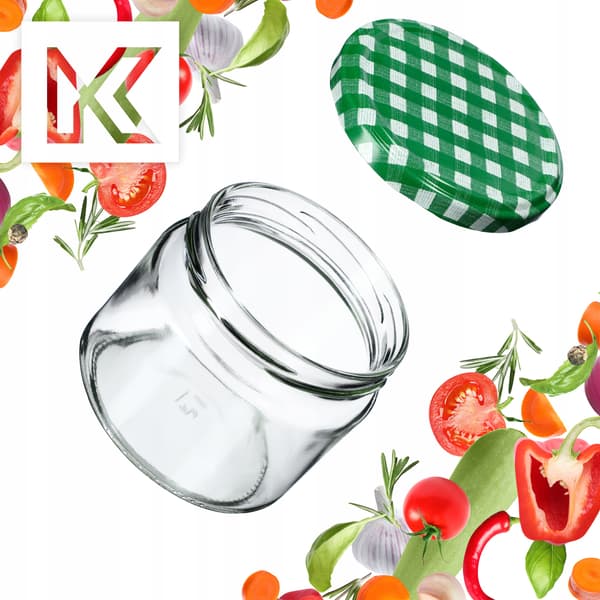 KADAX Sonka purkit 330ml 50kpl 82mm + "Green Lattice" kansi