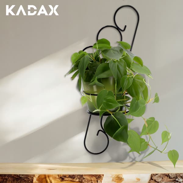 KADAX Metal væghængt blomsterstativ Loft til blomster, planter og potter