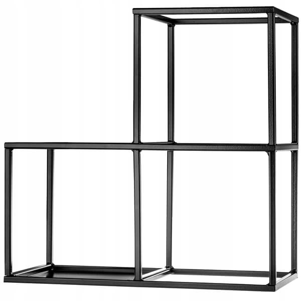 KADAX Metal Stående Blomsterhylde Sort Til Blomster Planter Dekorationer Loft