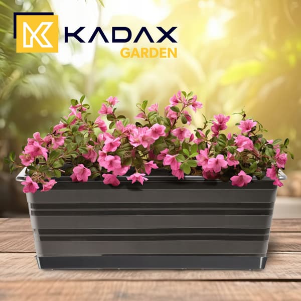 KADAX Balkonkasse 40 cm Urtepotte Urtepottestativ Balkon Blomsterstativ