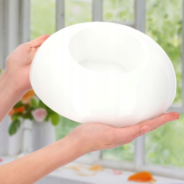 KADAX Blomkruksskydd för arrangemang Kompositioner Middepunkt Ikebana Bas Vit 12cm