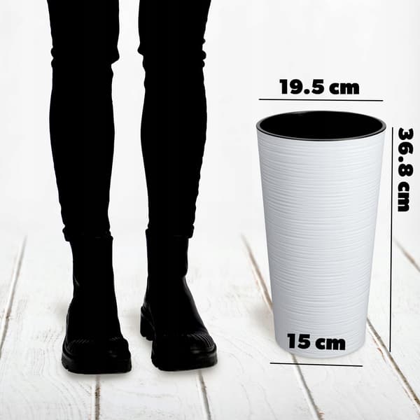 KADAX Blomkruka Vit Blomstativ Hög Med Insats 36 cm