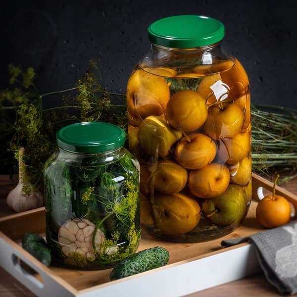 KADAX 2x Glas 1,7 L Glas til Honning, Marmelade, Likør, Kapsler Fi 89