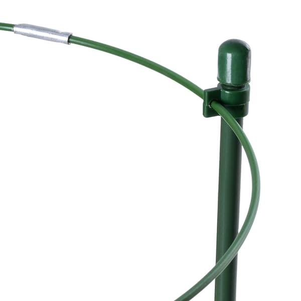 KADAX Ringstøtte til planter og blomster 45 cm metalstøtteringe 6 stk.