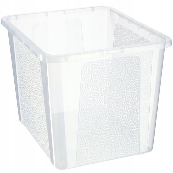 KADAX 30L plastbehållare med lock transparent låsbar stor låda