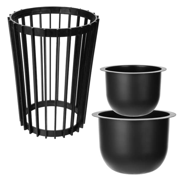 KADAX Loft Dubbelsidig Blomställning Svart 53,5 cm + 2x Insatser