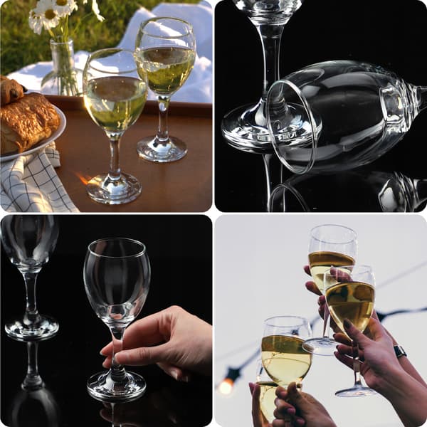 KADAX Vitvinsglas 6 delar 245ml Set Elegant Glasset