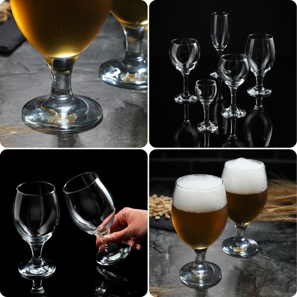 KADAX Ölmugg Glas 400ml Glasmuggar Set med 6 Presentset