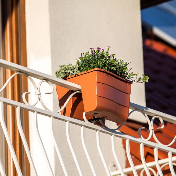 KADAX Balkonkasse Urtepotte Urtepotte til Balustrade 29,5x28x19,5 cm