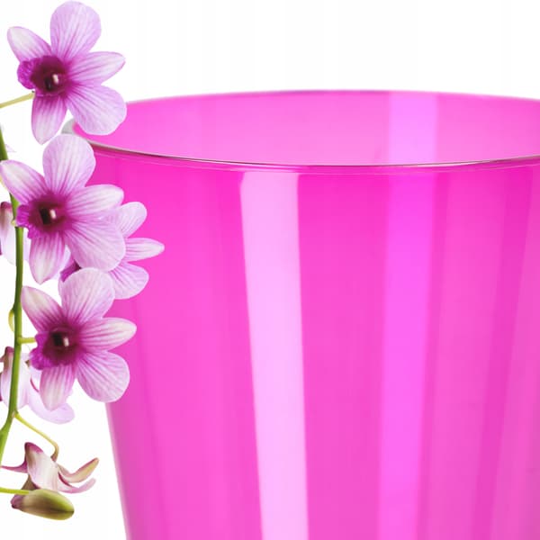 KADAX Urtepotte Orkidé Planter Plastik Urtepotte Pink 12 cm