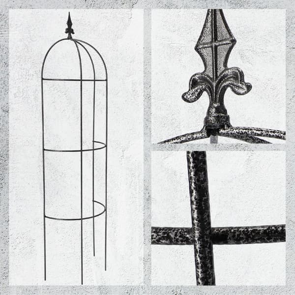 KADAX Havepergola til planter, blomster, obelisk til blomster, klatreplanter, metal, 120 cm