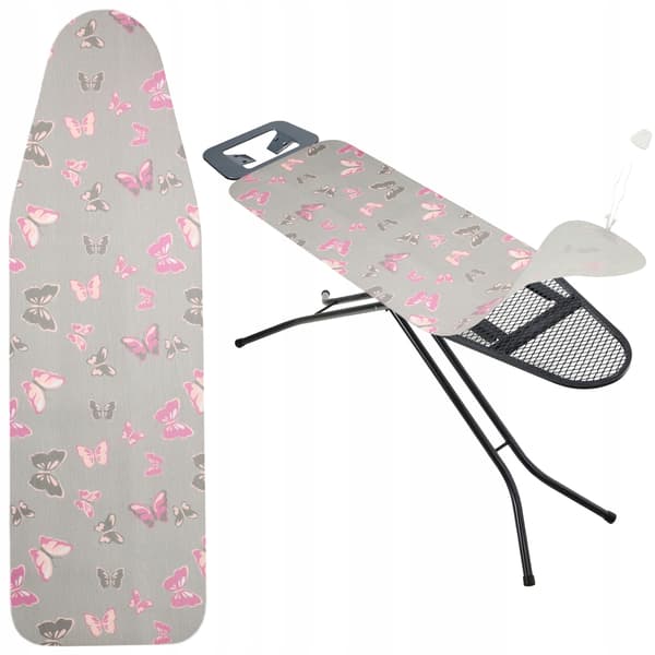 KADAX Strygebrætbetræk 115x40cm Stretchbagside Sommerfugle