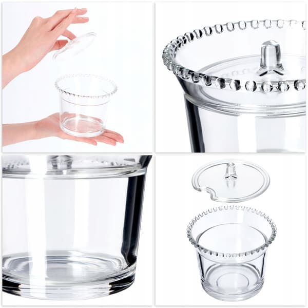KADAX Sockerskål Sockerskål Med Lock Glas Sockerbehållare Elegant