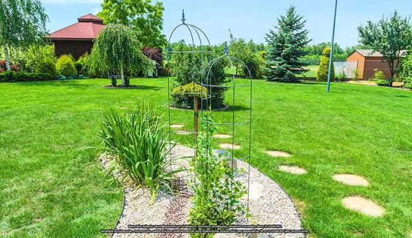 KADAX Havepergola til planter, blomster, obelisk til blomster, klatreplanter, metal, 120 cm