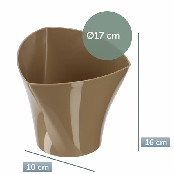 KADAX Urtepotteskjuler 17 cm Til Blomster Asymmetrisk Beige Til Stuen