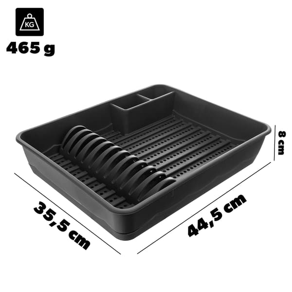 KADAX Diskställ, Bestickställ, Stående, Grå, 44,5 cm, Stor