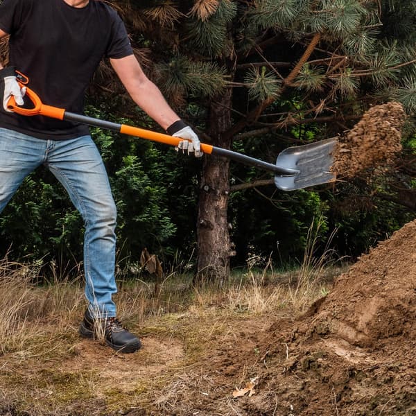 KADAX Spade för sand, spannmål, sand, kol, grus, härdad 132 cm