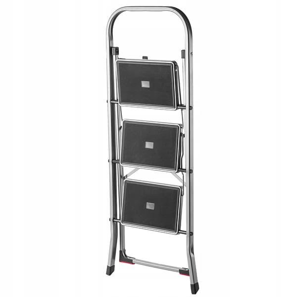 KADAX Aluminium Husholdningsstige 3 Trins Foldstige 150kg Solid