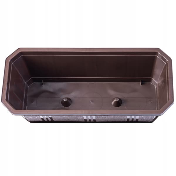 KADAX Balkonkasse 40 cm Urtepotte Urtepotte Balkon Brun