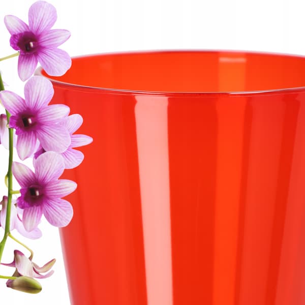 KADAX Urtepotte Orkidé Planter Plastik Urtepotte Rød Stærk 12cm