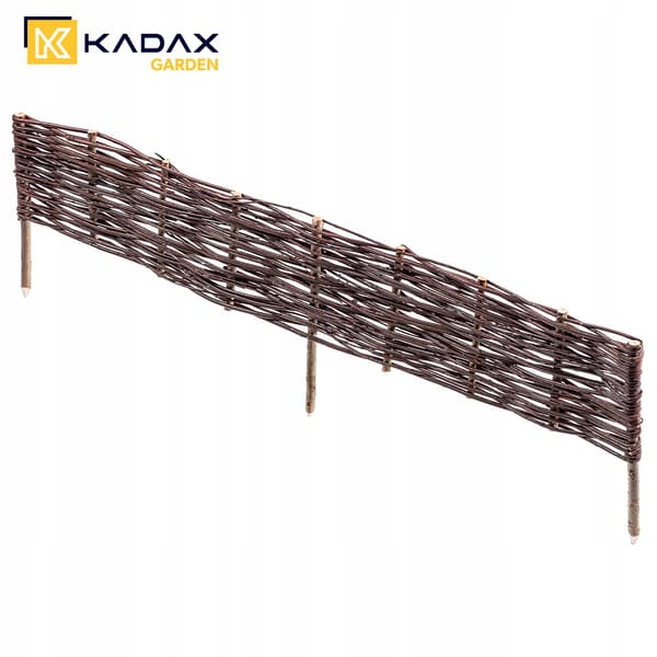 KADAX Trädgårdspalissadkantstängsel i rotting 120x40 cm 5-pack