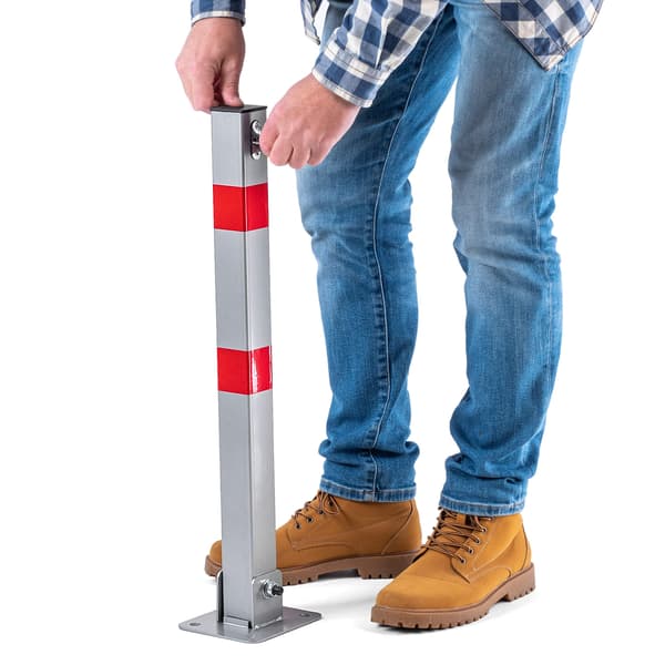 KADAX Parkeringspullert Foldbar parkeringslås med nøgle Afspærring 65 cm
