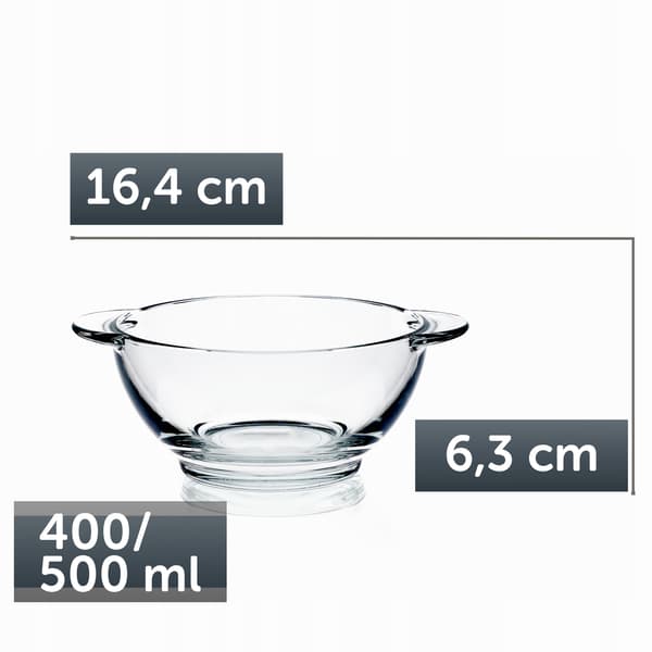 KADAX Keittokulho 400 ml Kulho Lisukekulho Lasikulho Borssikeitto Gulassi