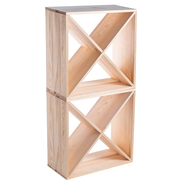 KADAX Vinställ i trä, 48 flaskor, alkoholskåp, 104 cm, set om 2