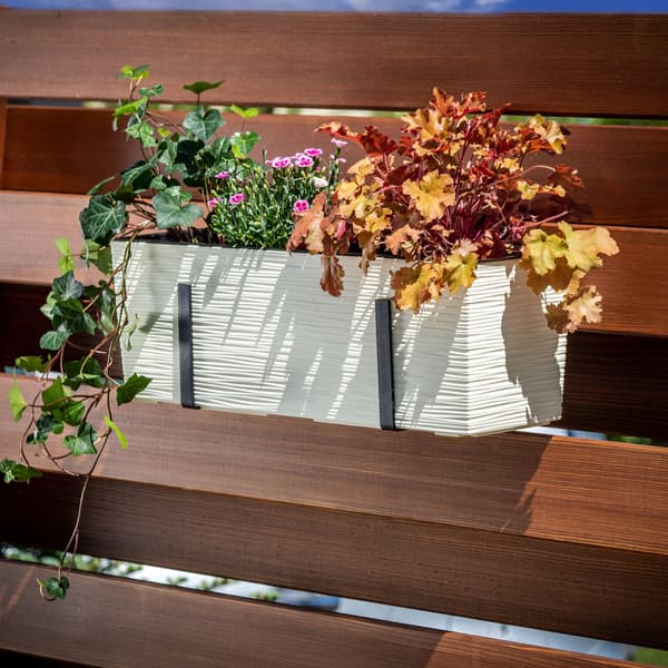 KADAX Urtepotte Balkonkasse med Indsats Blomsterfod 19x56cm + Håndtag