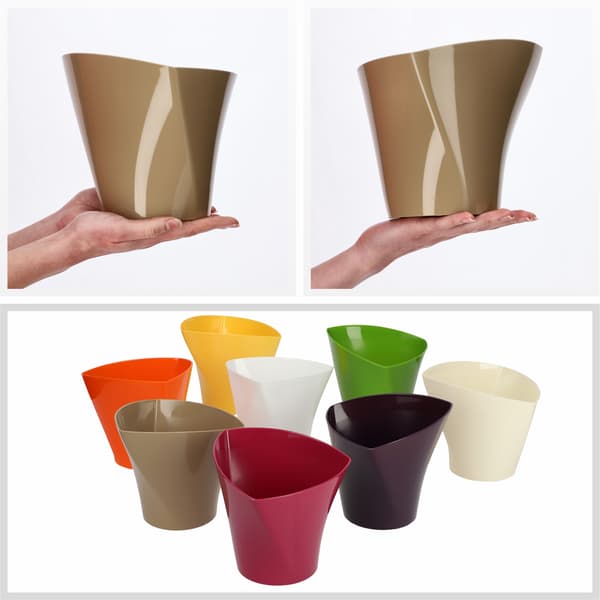 KADAX Urtepotteskjuler 19 cm Til Blomster Asymmetrisk Beige Til Stuen