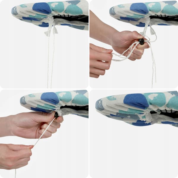 KADAX Stretch Strykbrädeöverdrag 126x45 cm Prickar