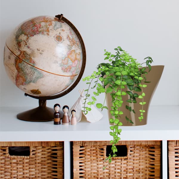 KADAX Urtepotteskjuler 19 cm Til Blomster Asymmetrisk Beige Til Stuen