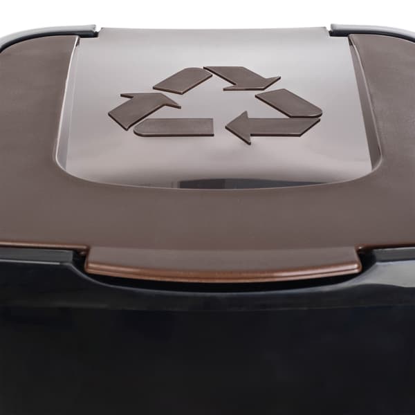 KADAX Affaldssorteringsspand 50L Brun Bio