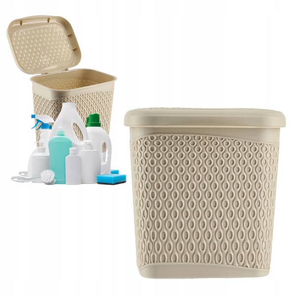 KADAX Vaskemiddelbeholder 6L Vaskemiddelkapsler Beige