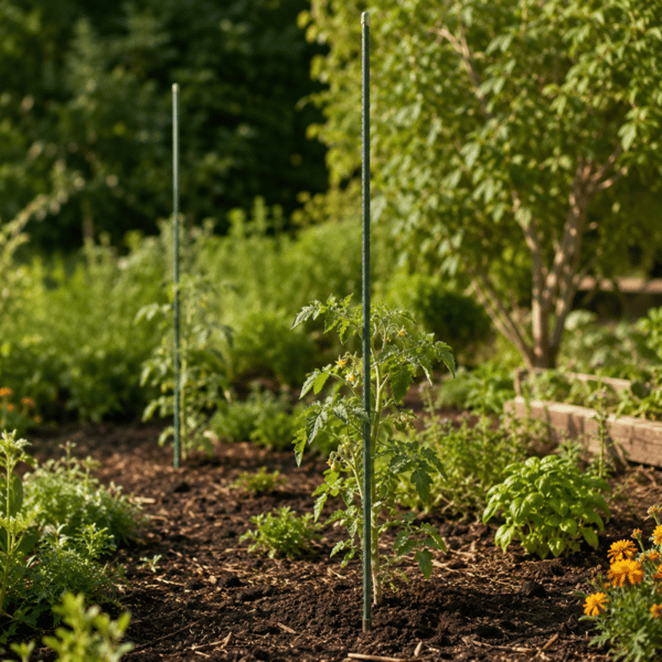 KADAX Växtstöd 120cm Tomatpåle Belagd 11mm 10st