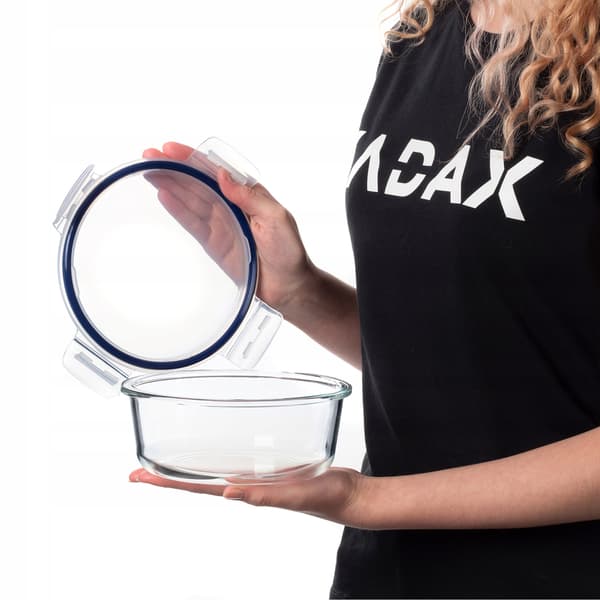 KADAX Glasmatbehållare 950ml Med Lock Matlåda
