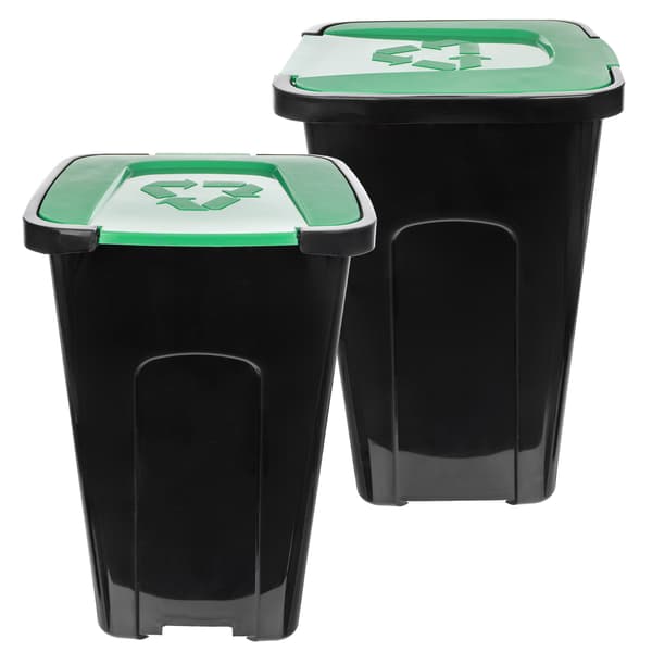 KADAX Affaldssorteringsspand 50L Grøn Glas