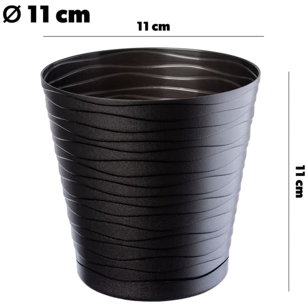 KADAX Urtepotte 11 cm Plastik Urtepottedæksel med Stativ