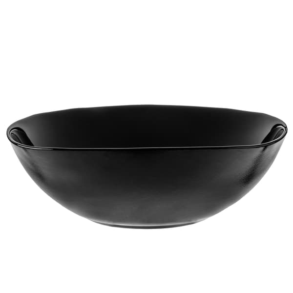 KADAX salatskål 19 cm glasskåle til suppe og snacks sæt med 6 sorte