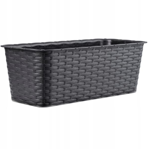 KADAX Balkonkasse 40 cm Urtepotte Urtepotte Balkon Antracit