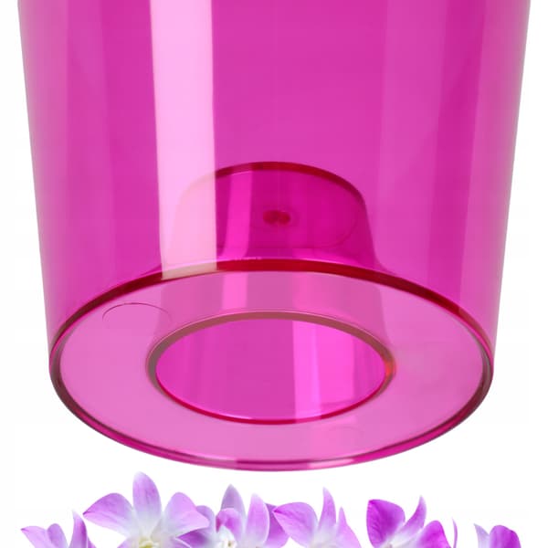 KADAX Urtepotte Orkidé Planter Plastik Urtepotte Pink 12 cm