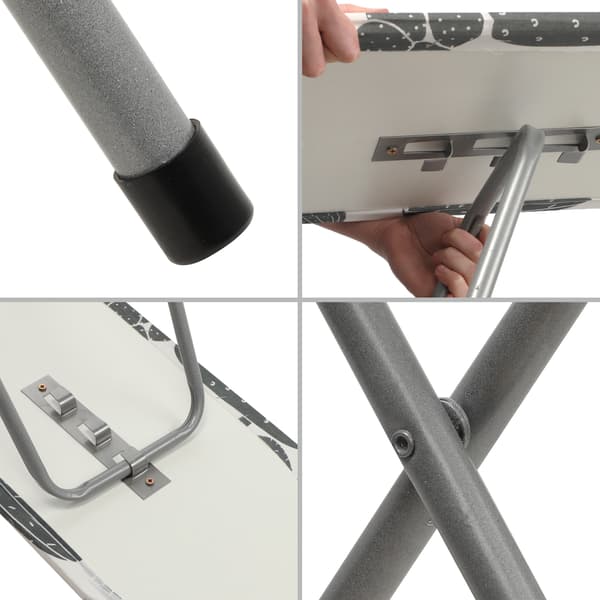 KADAX Hopfällbar strykbräda 100x30cm Lättviktshållare för strykjärn Standard
