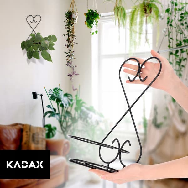 KADAX Metal væghængt blomsterstativ Loft til blomster, planter og potter